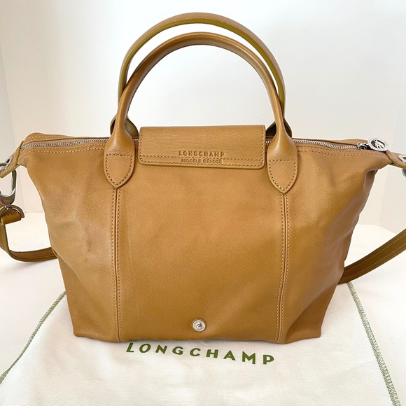 Longchamp Le Pliage Cuir Lambskin CUMIN small leather bag - Picture 3 of 16